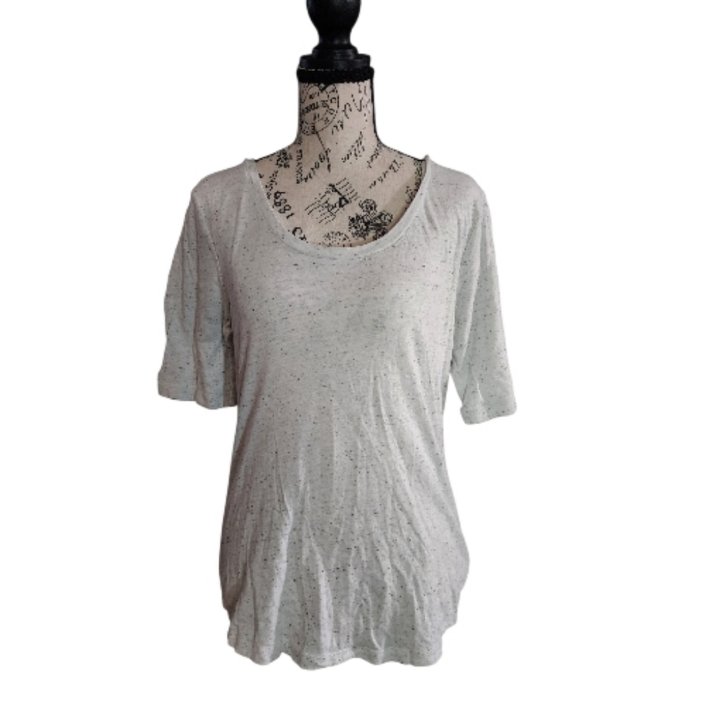 NWOT Old Navy, Grey Speckled Scoop Neck Tee, Size Medium